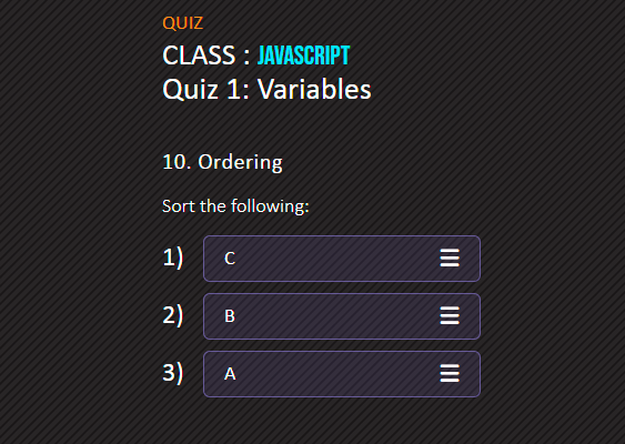 10 Ordering